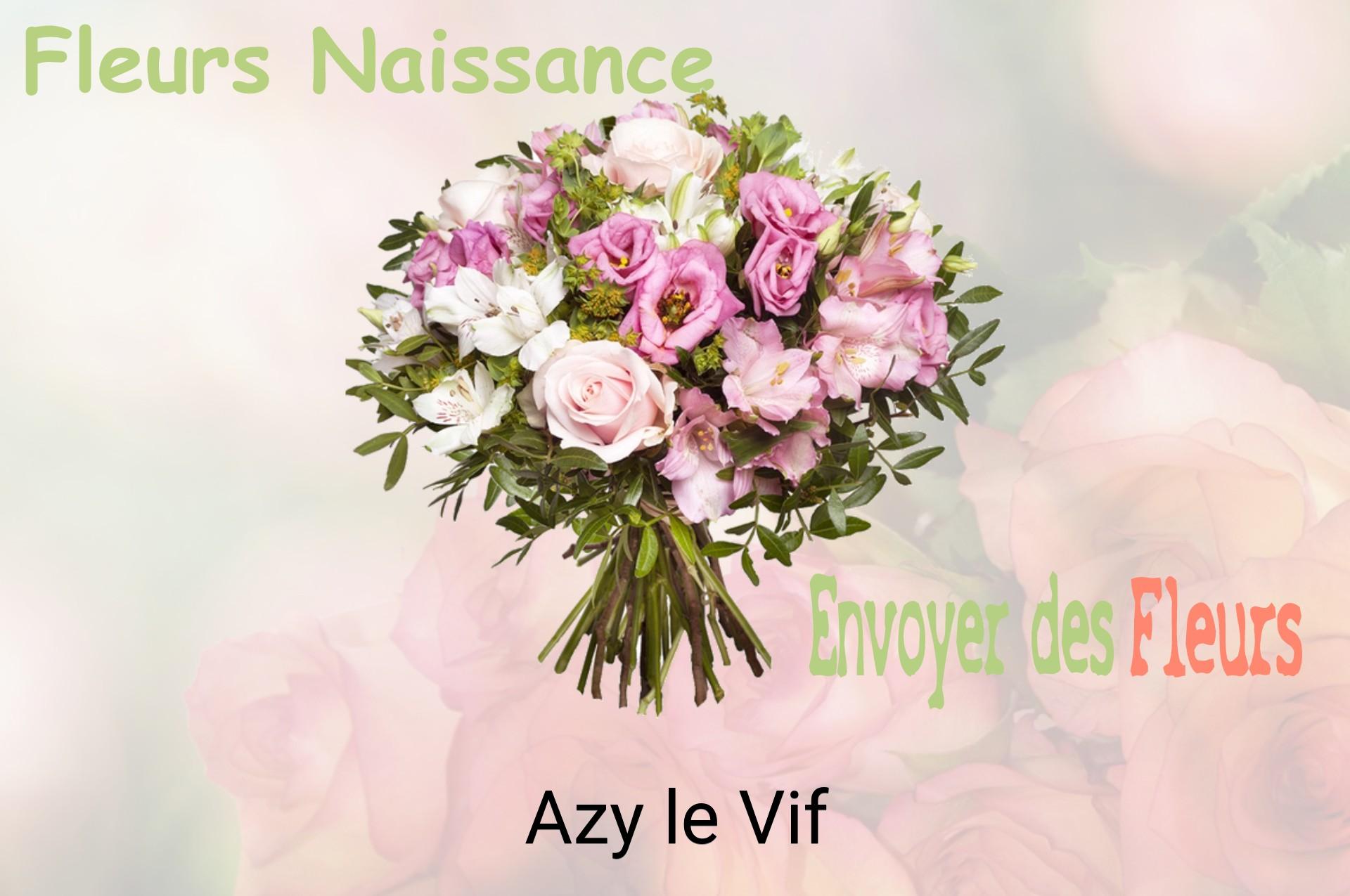 Bouquet de fleurs de naissance livré à Azy-le-Vif